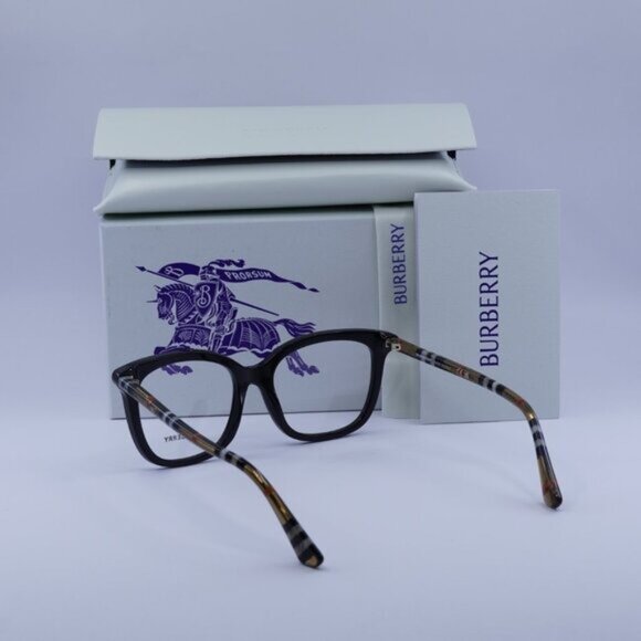 Burberry BE2430 4161 Square Eyeglasses 53mm – Black - Picture 4 of 10